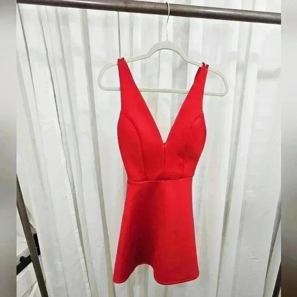 Wet Seal Women's Size S Hot Gal Red Mini Dress NWT